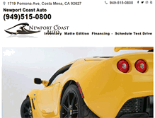 Tablet Screenshot of newportcoastauto.com